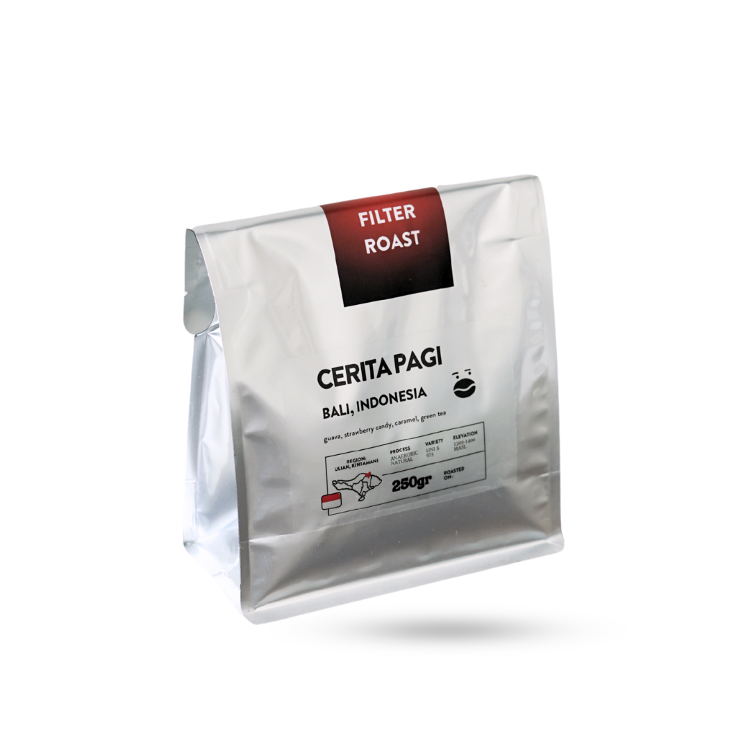 Cerita Pagi | Bali anaerobic filter roast | Cademo Coffee | Single origin 250gr
