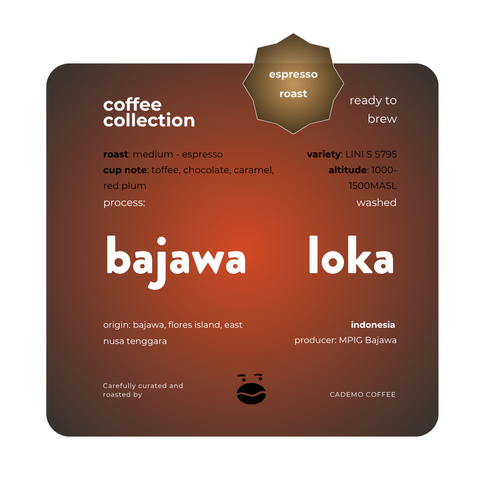 Bajawa Loka | Washed espresso roast | Cademo Coffee | Single origin 250gr