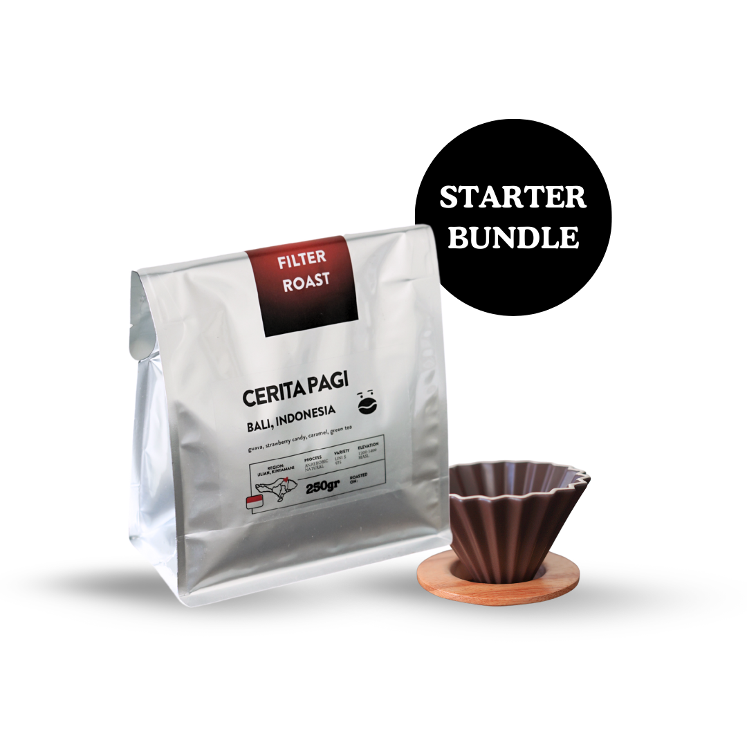 Slow Bali Coffee Bundle | Cerita Pagi + V60 dripper set